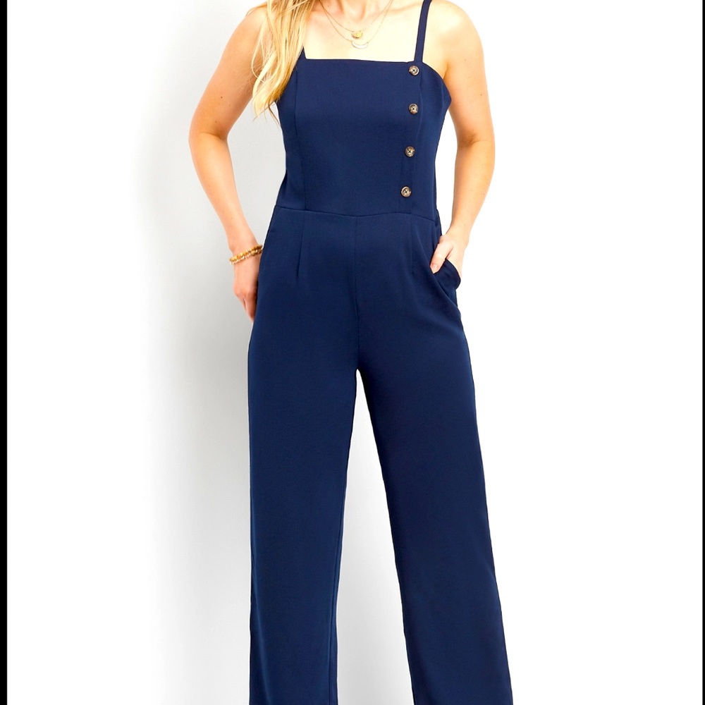 Maurices Solid Jumpsuit Sz L